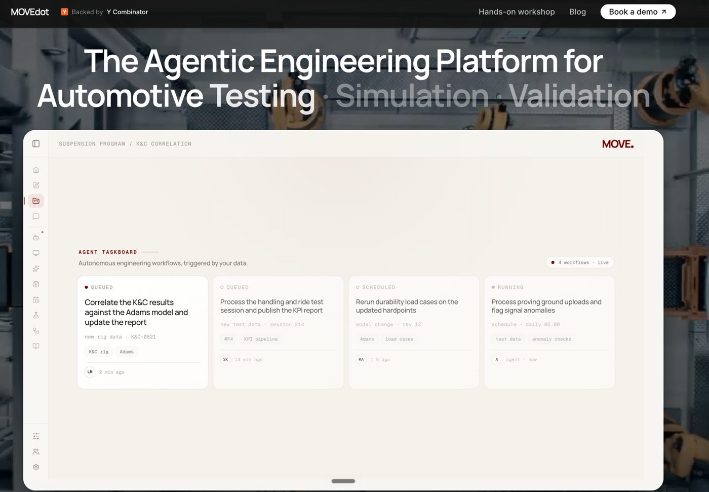 MOVEdot agentic engineering platform for automotive testing