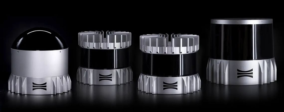 Ouster OS-series digital LiDAR sensors, four form factors