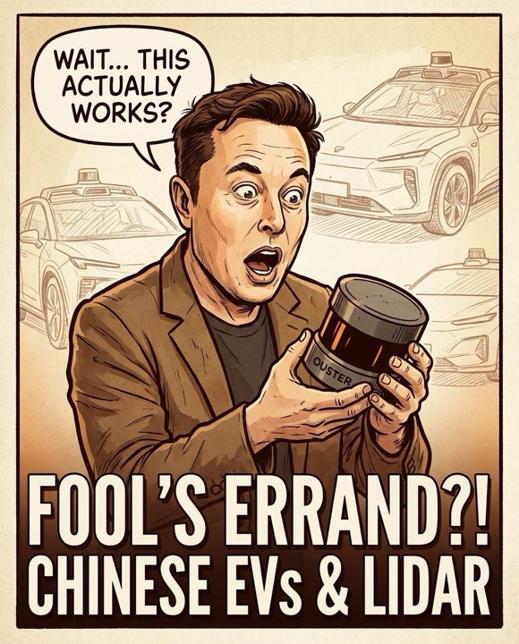 Post visual: Elon called LiDAR a fool's errand