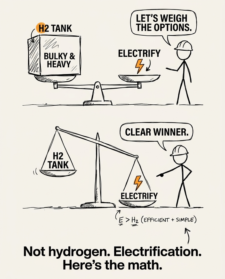 Climate & energy tech example post visual — contrarian POV