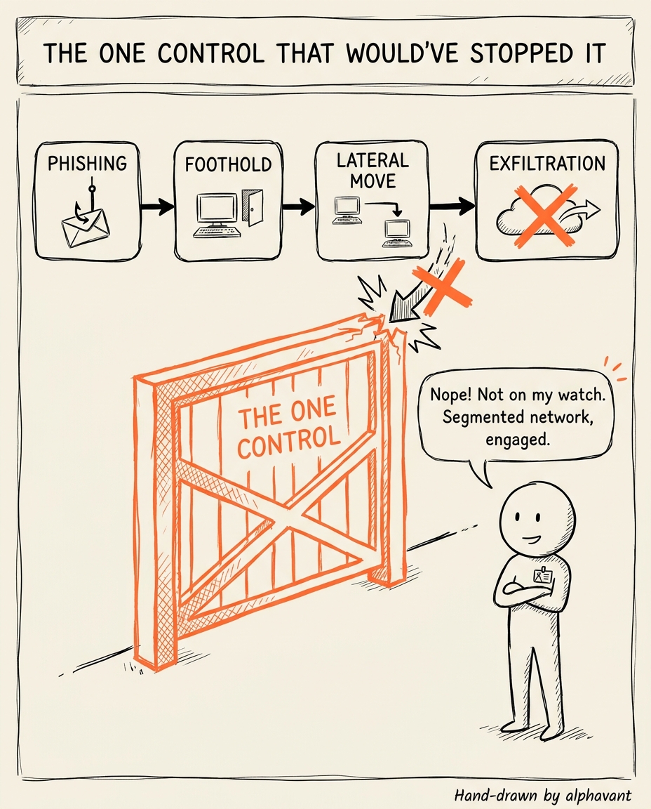 Cybersecurity startups example post visual — threat teardown