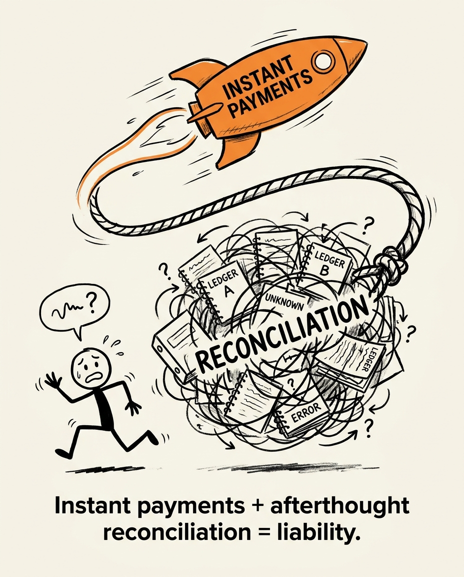 Fintech & financial infrastructure example post visual — regulatory POV