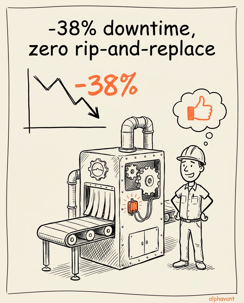Industrial IoT & Industry 4.0 example post visual — before/after proof